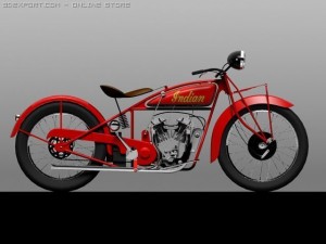 indian scout 1928 3D-Modell