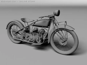 indian scout 1928 3D Model