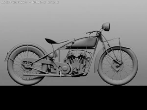 indian scout 1928 3D Model