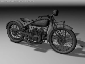 indian scout 1928 3D Model