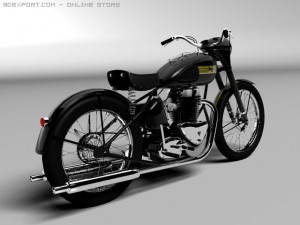 triumph 6t 1949 Modello 3D