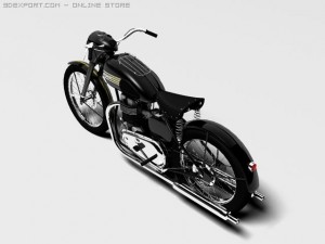 triumph 6t 1949 Modello 3D
