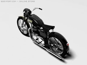 triumph 6t 1949 3D Model