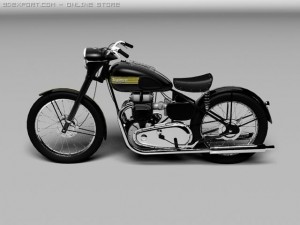 triumph 6t 1949 Modello 3D