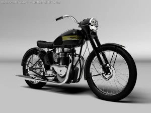 triumph 6t 1949 3D Model