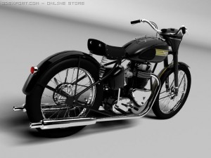 triumph 6t 1949 Modello 3D