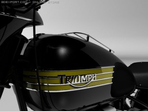 triumph 6t 1949 Modello 3D
