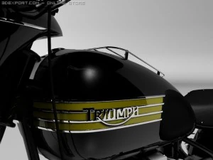 triumph 6t 1949 3D Model
