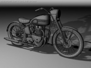 triumph 6t 1949 Modello 3D