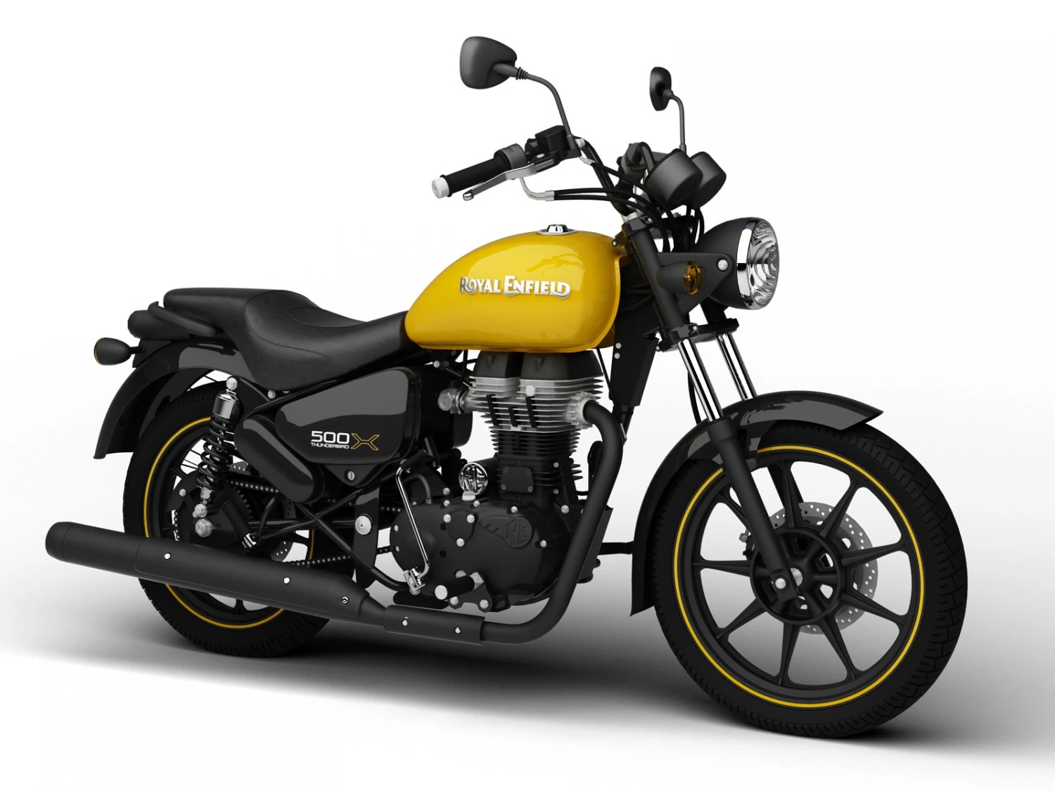 royal enfield thunderbird 500x 2018 3D Model .c4d .max .obj .3ds .fbx .stl .blend