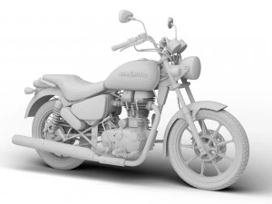 royal enfield thunderbird 500x 2018 3D Model