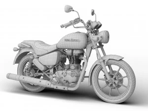 royal enfield thunderbird 500x 2018 3D Model