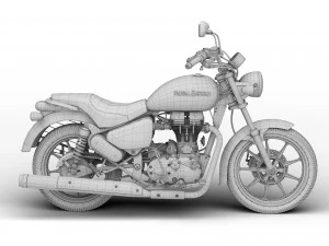 royal enfield thunderbird 500x 2018 3D Model
