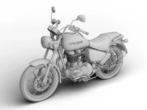 royal enfield thunderbird 500x 2018 3D Model