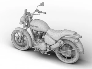 royal enfield thunderbird 500x 2018 3D Model