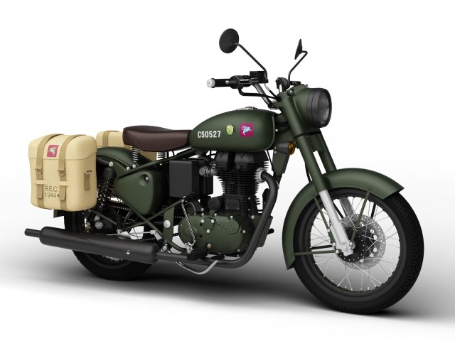 royal enfield classic pegasus 2018 3D मॉडल .c4d .max .obj .3ds .fbx .stl .blend 