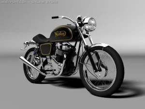 norton commando 850 3D Model