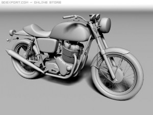 norton commando 850 3D 모델