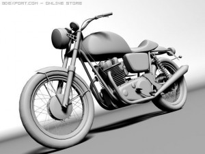 norton commando 850 3D 모델