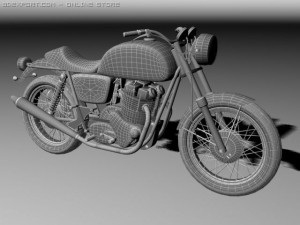 norton commando 850 3D 모델