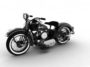 harley davidson wl 1942 Model 3D