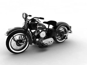 harley davidson wl 1942 3D Model