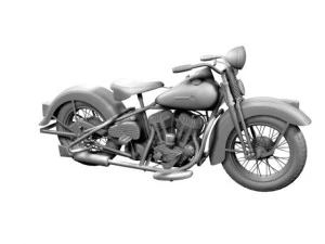 harley davidson wl 1942 3D Model