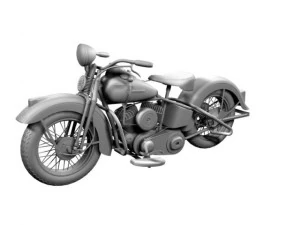 harley davidson wl 1942 3D Model