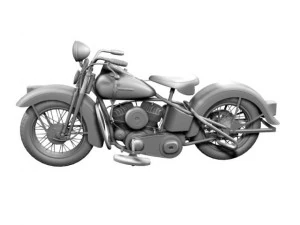 harley davidson wl 1942 3D Model