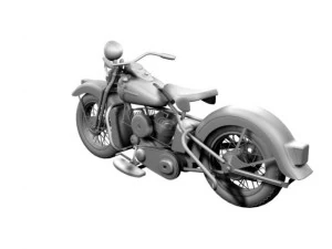 harley davidson wl 1942 3D Model