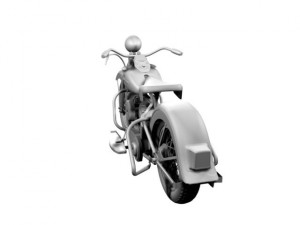 harley davidson wl 1942 Model 3D