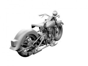 harley davidson wl 1942 Model 3D