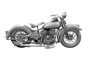 harley davidson wl 1942 Model 3D