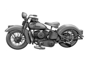 harley davidson wl 1942 3D Model