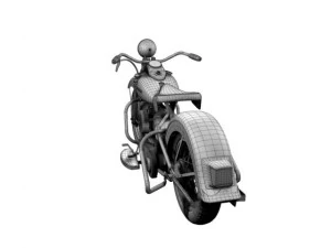 harley davidson wl 1942 3D Model