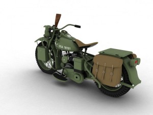 harleydavidson wla 1942 ww2 3D Модель
