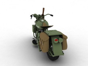 harleydavidson wla 1942 ww2 3D Модель