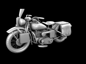 harleydavidson wla 1942 ww2 3D Модель