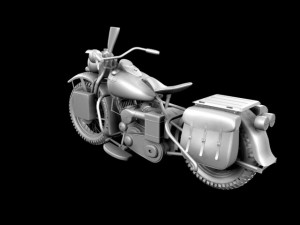 harleydavidson wla 1942 ww2 3D Модель