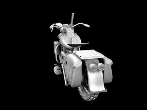 harleydavidson wla 1942 ww2 3D Модель