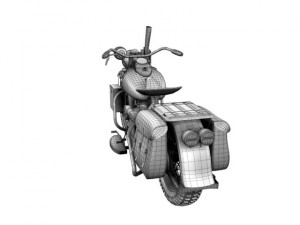 harleydavidson wla 1942 ww2 3D Модель