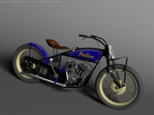 indian flat track racer 3D Model