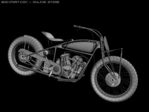 indian flat track racer 3Dモデル