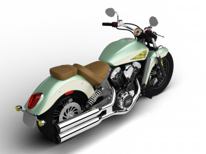3d indian scout abs 2018 3D Model