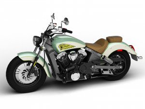 3d indian scout abs 2018 3D Model