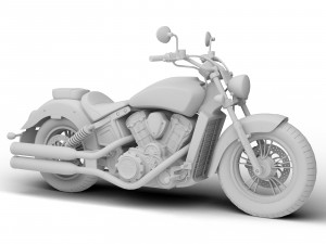 3d indian scout abs 2018 3D Model