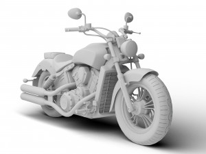 3d indian scout abs 2018 3D Model