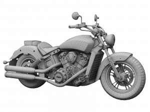 3d indian scout abs 2018 3D Model