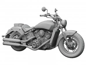 3d indian scout abs 2018 3D Model
