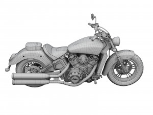 3d indian scout abs 2018 3D Model